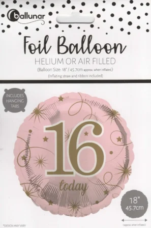 16 today Rose Gold 18 inch balloon