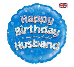 Happy Birthday Husband Blue