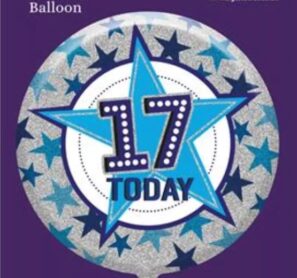 17 Today Blue 18 inch Balloon