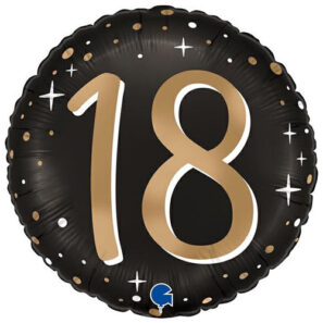 18 gold and black