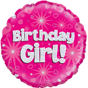 18inch Birthday Girl Holographic