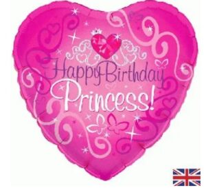 18inch Happy Birthday Princess Holographic
