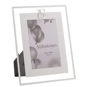 18th Milestones Mirror Border Frame 4 x 6
