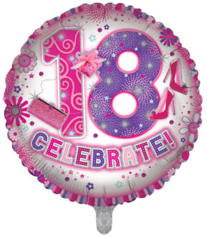 18th Round Foil Balloon