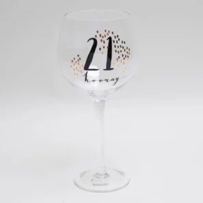 21st Luxe Birthday Gin Glass