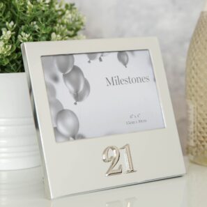 21st Photo Frame with 3D Number 6 x 4