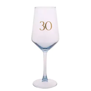 30th Birthday Wine Glass
