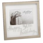 30th Milestones Box Frame 6 x 4