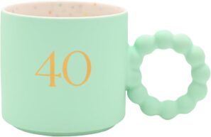 40th Birthday Mug Mint Green