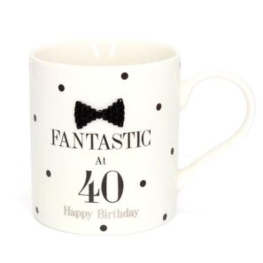 40th Birthday Mug with Bow