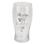 50th Birthday Beer Pint Glass