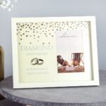 60th Diamond Wedding Anniversary Photo Frame
