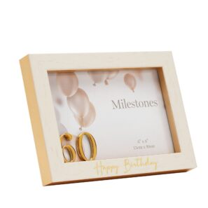 60th Milestones 3D Number Frame 6 x 4