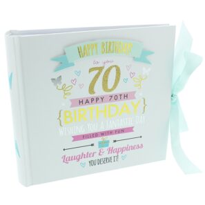 70th Birthday Girl Photo Album Hold 4 x 6
