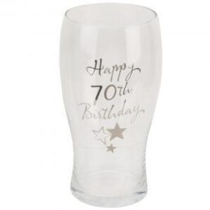 70th Birthday Pint Glass