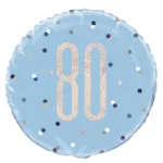 80th Birthday Balloon 18 inch