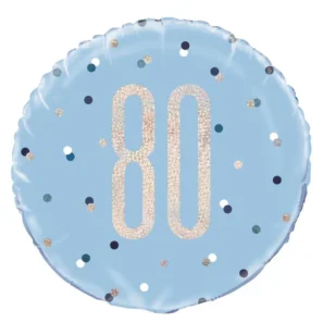 80th Birthday Balloon 18 inch