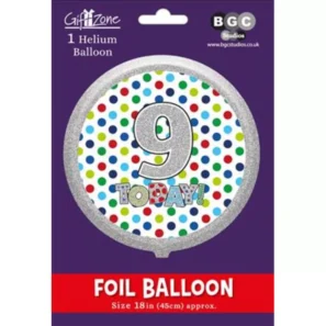 Age 9 Male 18Inch Balloon