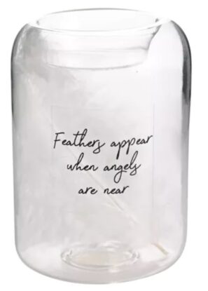 Angel Feather Tealight Holder