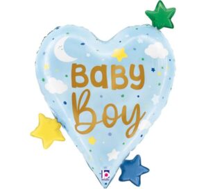 Baby Boy Heart Shape Balloon