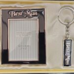 Best Man 5cmx8cm Photo Frame and Keychain