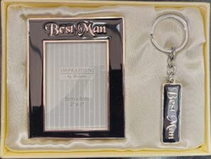 Best Man 5cmx8cm Photo Frame and Keychain