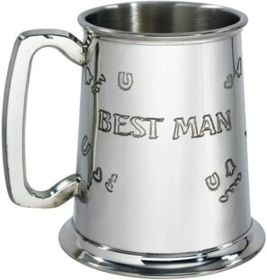 Best Man One Pint Pewter Tankard