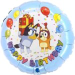 Bluey Happy Birthday Foil Balloon