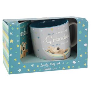 Boofle Mug & Coaster Set Grandad