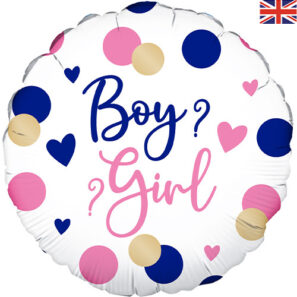 Boy Or Girl Round Foil Balloon