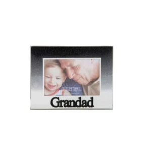 Celebrations Grandad Black Glitter Glass Frame