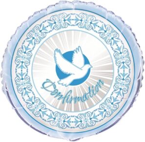 Confirmation Blue Foil Balloon