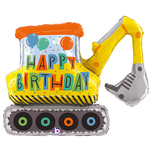 Construction Excavator Shape Balloon