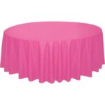 Dark Pink Circle Table Cover 84inch