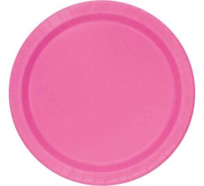 Dark Pink Paper Plates 9inch