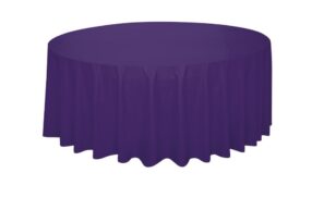 Dark Purple Circle Table Cover 84inch
