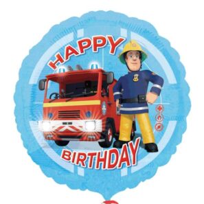 Fireman Sam Happy Birthday Foil Balloon