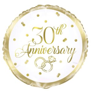 Gold 30th Anniversary Balloon