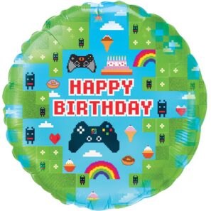 GAME BIRTHDAY FOIL BALLOON