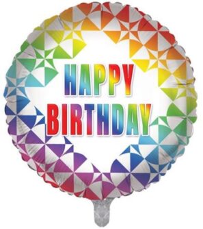 Geo Multicolour Happy Birthday