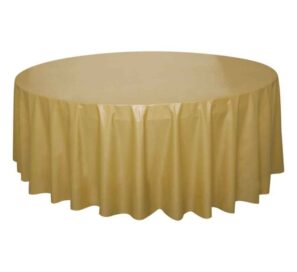 Gold Circle Table Cover 84inch