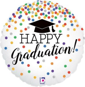 Graduation Balloon Glitter