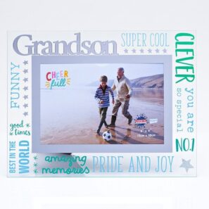 GrandsonGlass Photo Frame 3D Words