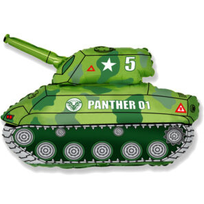 Green Tank Foil Balloon