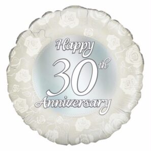 Happy 30th Anniversary Foil Balloon