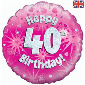 Happy 40th birthday pink