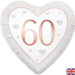 Happy 60th Anniversary Foil Balloon