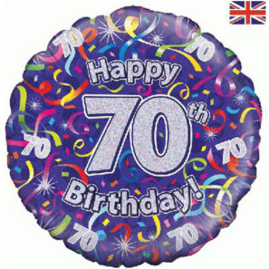 Happy 70th birthday streamers