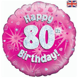 Happy 80th birthday pink