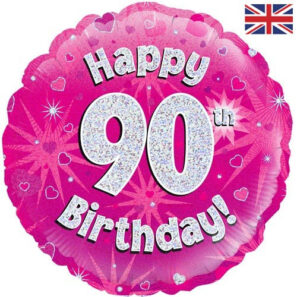 Happy 90th  birthday pink